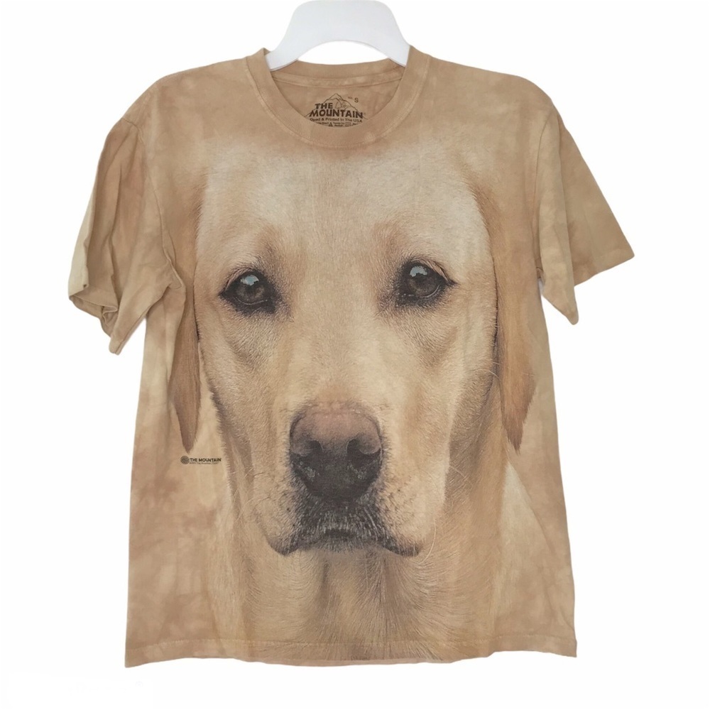 The Mountain Yellow Lab Portrait Dog Unisex Tee